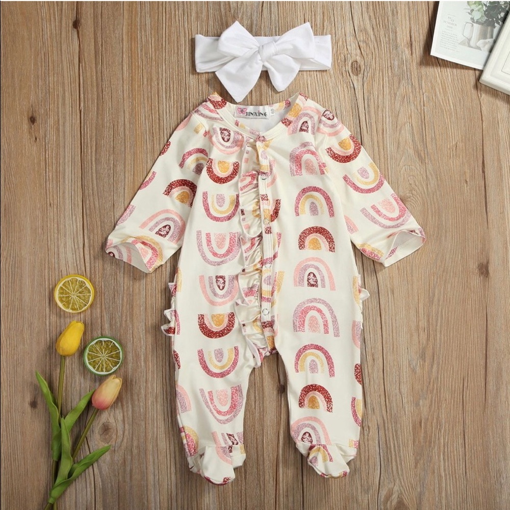 Rainbow Sleep and Play Outfit